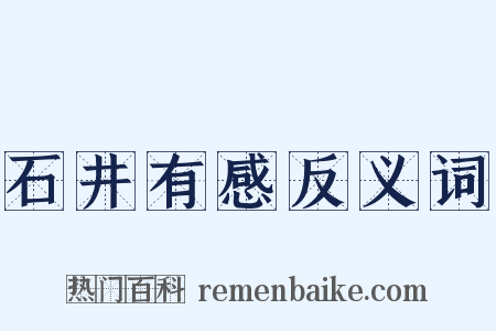 石井有感反义词是什么意思的图片